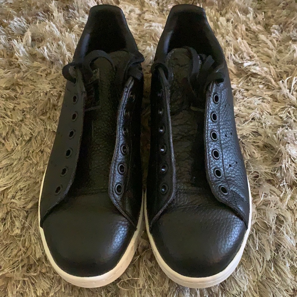 Black and white mens Adidas sneakers. Only